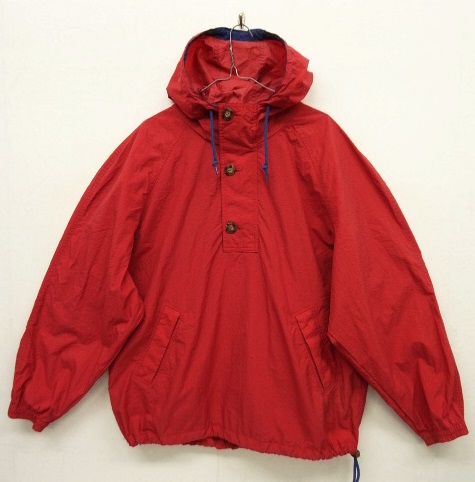 画像: 90'S GAP 旧タグ ナイロン ハーフジップ アノラックパーカー RED (VINTAGE)  「Jacket」 入荷しました。