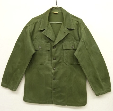 画像: 60'S アメリカ軍 US ARMY "1st MODEL" OG107 コットンサテン ユーティリティシャツ (VINTAGE) 「L/S Shirt」 入荷しました。