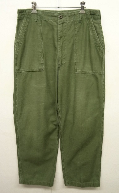 画像: 70'S アメリカ軍 US ARMY "OG107" コットンサテン ベイカーパンツ W36L31 (VINTAGE) 「Bottoms」 入荷しました。