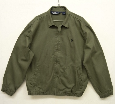 画像: 90'S RALPH LAUREN コットン チンスト付き ドリズラージャケット OLIVE (VINTAGE) 「Jacket」 入荷しました。