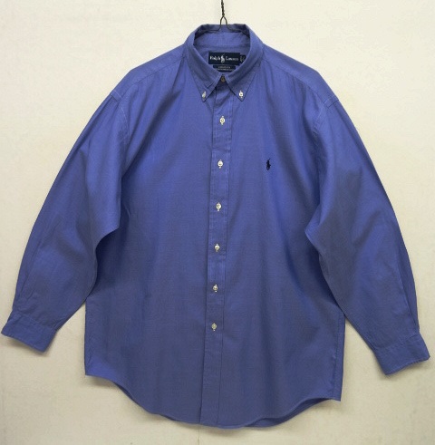 画像: 90'S RALPH LAUREN "YARMOUTH" ピンオックス BDシャツ BLUE (VINTAGE) 「L/S Shirt」 入荷しました。