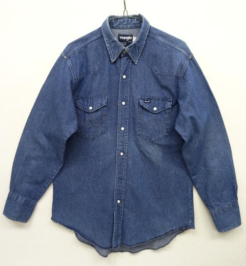 画像: 80'S WRANGLER "70127MW" デニム ウエスタンシャツ インディゴ USA製 (VINTAGE) 「L/S Shirt」 入荷しました。