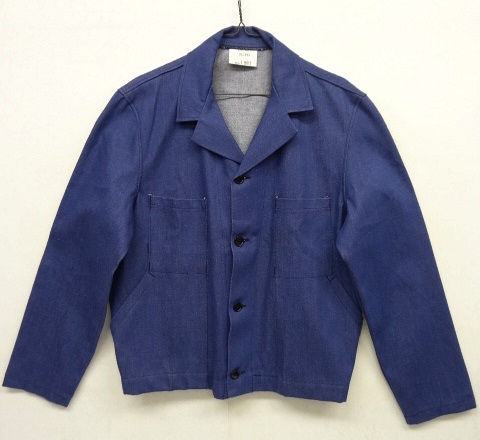 画像: 90'S ユーロワーク デニム ワークジャケット INDIGO (DEADSTOCK) 「Jacket」 入荷しました。