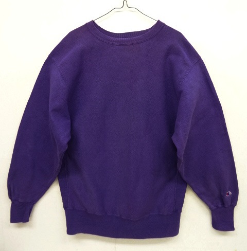 画像: 90'S CHAMPION "目無し" 刺繍タグ リバースウィーブ グレープ USA製 (VINTAGE) 「Sweat Shirt」 入荷しました。