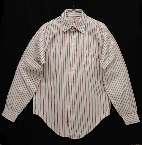 画像: 80'S BROOKS BROTHERS "ALL COTTON" レギュラーカラーシャツ ストライプ USA製 (VINTAGE) 「L/S Shirt」 入荷しました。