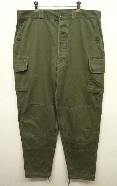 画像: 60'S フランス軍 M64 フィールドパンツ OLIVE 100M (VINTAGE) 「Bottoms」 入荷しました。