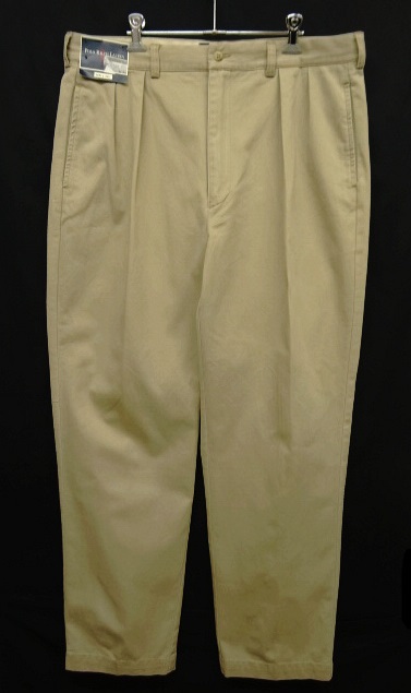 画像: 90'S RALPH LAUREN ツープリーツ チノパンツ BEIGE カナダ製 (DEADSTOCK) 「Bottoms」 入荷しました。