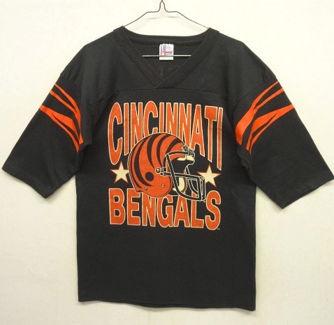 画像: 90'S CINCINNATI BENGALS シングルステッチ フットボール Tシャツ ブラック USA製 (VINTAGE) 「T-Shirt」 入荷しました。