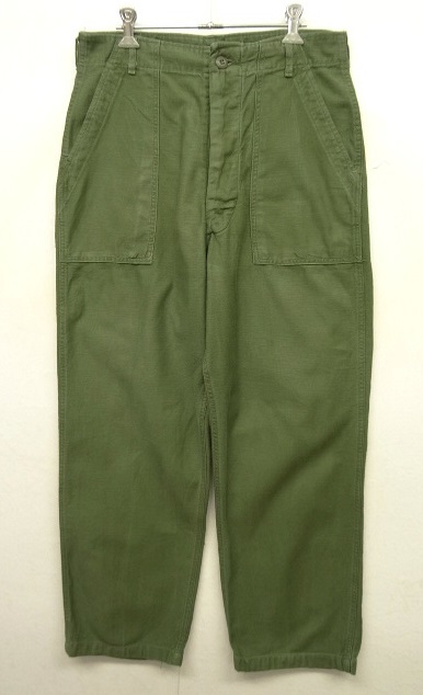 画像: 60'S アメリカ軍 US ARMY "OG107" コットンサテン ベイカーパンツ W32L31 (VINTAGE) 「Bottoms」 入荷しました。