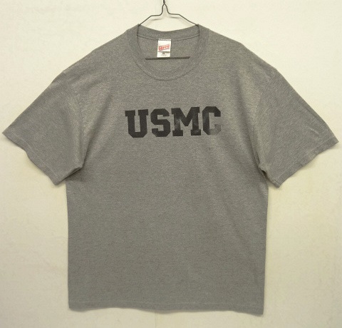 画像: アメリカ軍 USMC 染み込みプリント 半袖 Tシャツ ヘザーグレー USA製 (VINTAGE) 「T-Shirt」 入荷しました。