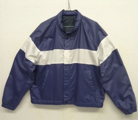 画像: 80'S UNKNOWN カラーブロック ナイロンジャケット NAVY/WHITE (VINTAGE) 「Jacket」 入荷しました。