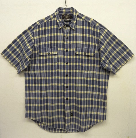 画像: 90'S RRL 初期 三ツ星タグ 半袖 ワークシャツ チェック柄 (VINTAGE) 「S/S Shirt」 入荷しました。