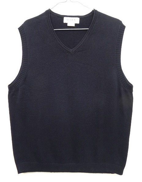 画像: 90'S J.CREW Vネック コットンニットベスト NAVY (VINTAGE) 「No Sleeve」 入荷しました。