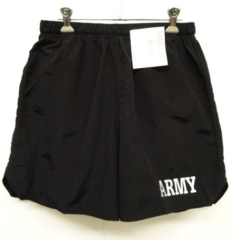 画像: アメリカ軍 US ARMY IPFU ナイロン トレーニングショーツ BLACK (DEADSTOCK) 「Shorts」 入荷しました。