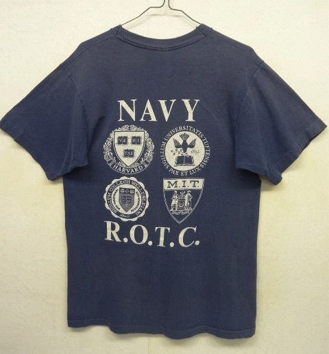 画像: 90'S アメリカ軍 US NAVY ROTC シングルステッチ 半袖 Tシャツ ネイビー USA製 (VINTAGE) 「T-Shirt」 入荷しました。