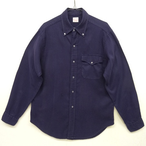 画像: 60'S BROOKS BROTHERS "6ボタン" 三角フラップ BDシャツ ネイビー USA製 (VINTAGE) 「L/S Shirt」 入荷しました。