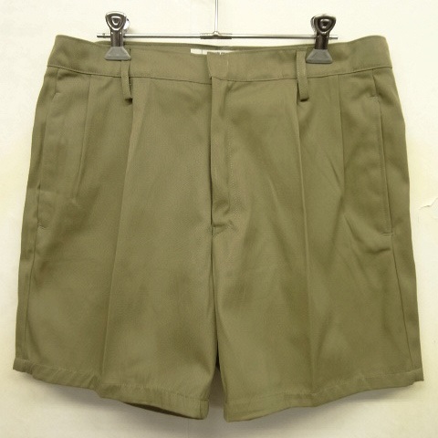 画像: 90'S イタリア軍 A.M.I. プリーツ入り チノショーツ BEIGE 50 (DEADSTOCK) 「Shorts」 入荷しました。