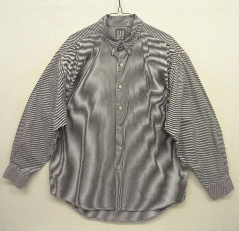 画像: 90'S GAP 旧タグ コットン BDシャツ ストライプ柄 (VINTAGE) 「L/S Shirt」 入荷しました。