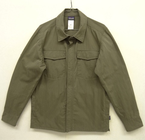 画像: PATAGONIA コットン/ナイロン フルジップ ファティーグシャツ OLIVE (USED) 「L/S Shirt」 入荷しました。