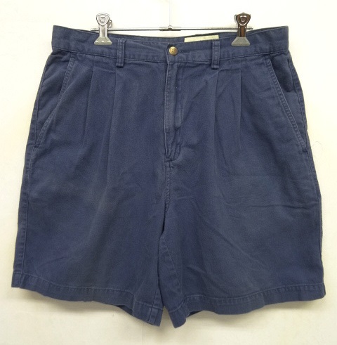 画像: EDDIE BAUER ツープリーツ チノショーツ ブルー (USED) 「Shorts」 入荷しました。