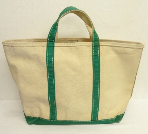 画像: 80'S LL Bean 2色タグ キャンバス トートバッグ グリーン/オフホワイト USA製 (VINTAGE) 「Bag」 入荷しました。