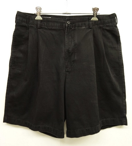 画像: 90'S PERRY ELLIS ツープリーツ チノショーツ ブラック (VINTAGE) 「Shorts」 入荷しました。