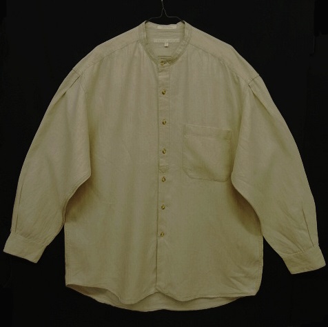 画像: PERRY ELLIS リネン ノーカラーシャツ ナチュラル (VINTAGE) 「L/S Shirt」 入荷しました。