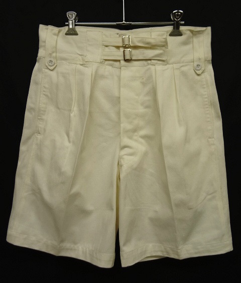 画像: 60'S オーストラリア軍 プリーツ入り グルカショーツ WHITE (DEADSTOCK) 「Shorts」 入荷しました。