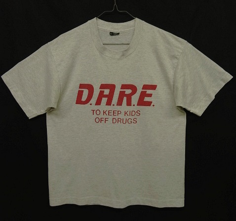 画像: 90'S D.A.R.E. 染み込みプリント シングルステッチ 半袖 Tシャツ アッシュグレー USA製 (VINTAGE) 「T-Shirt」 入荷しました。