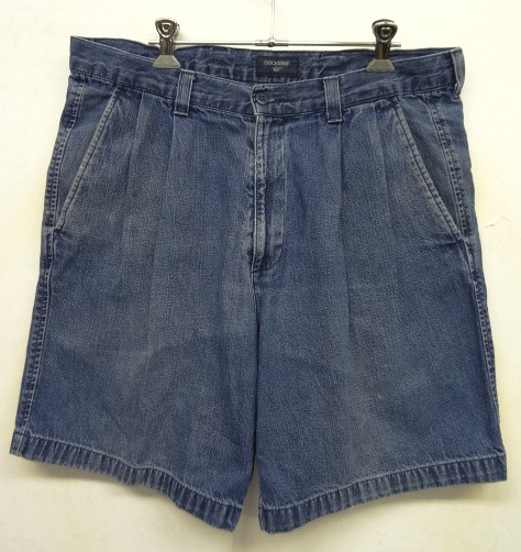 画像: 90'S DOCKERS ツープリーツ デニムショーツ インディゴ 33 (VINTAGE) 「Shorts」 入荷しました。