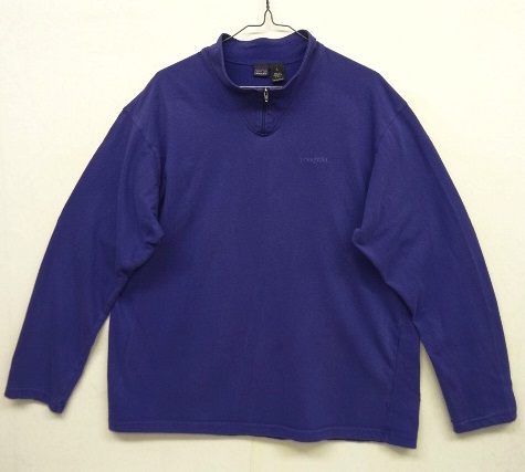 画像: 90'S PATAGONIA ジップ付き モックネック スウェットシャツ ネイビー USA製 (VINTAGE) 「Sweat Shirt」 入荷しました。