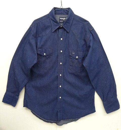 画像: 90'S WRANGLER "70127MW" デニム ウエスタンシャツ インディゴ (VINTAGE) 「L/S Shirt」 入荷しました。