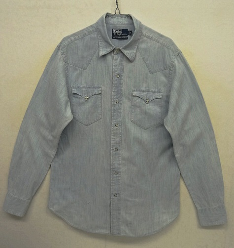 画像: 90'S RALPH LAUREN "NEW CLASSIC WESTERN" シャンブレー ウエスタンシャツ (VINTAGE) 「L/S Shirt」 入荷しました。