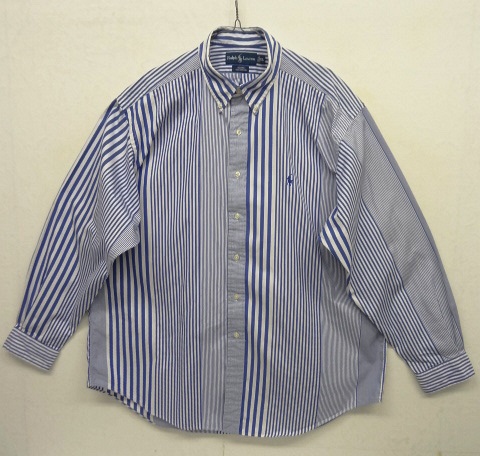 画像: 90'S RALPH LAUREN "BLAKE" ブロード BDシャツ ランダムストライプ (VINTAGE) 「L/S Shirt」 入荷しました。