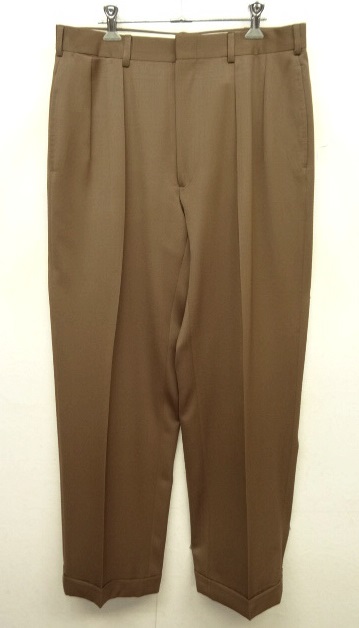 画像: 90'S RALPH LAUREN "SUPER100'S" プリーツ入り スラックス BROWN USA製 (VINTAGE) 「Bottoms」 入荷しました。