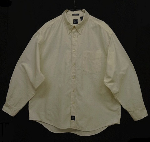 画像: 90'S GAP 旧タグ ”THE BIG OXFORD" オックスフォード BDシャツ ホワイト (VINTAGE) 「L/S Shirt」 入荷しました。