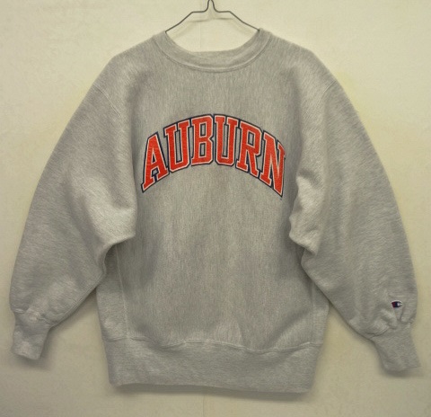 画像: 90'S CHAMPION "AUBURN" 刺繍タグ リバースウィーブ グレー USA製 (VINTAGE) 「Sweat Shirt」 入荷しました。