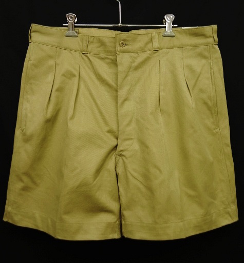 画像: 50'S フランス軍 M52 プリーツ入り チノショーツ BEIGE (DEADSTOCK) 「Shorts」 入荷しました。