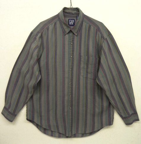 画像: 90'S GAP 旧タグ コットン BDシャツ ストライプ柄 (VINTAGE) 「L/S Shirt」 入荷しました。