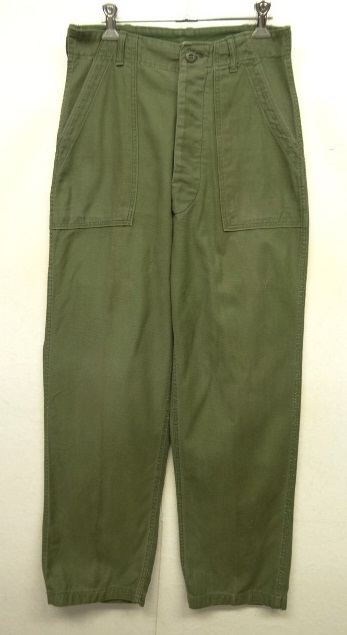 画像: 60'S アメリカ軍 US ARMY "OG107" コットンサテン ベイカーパンツ W30L33 (VINTAGE) 「Bottoms」 入荷しました。