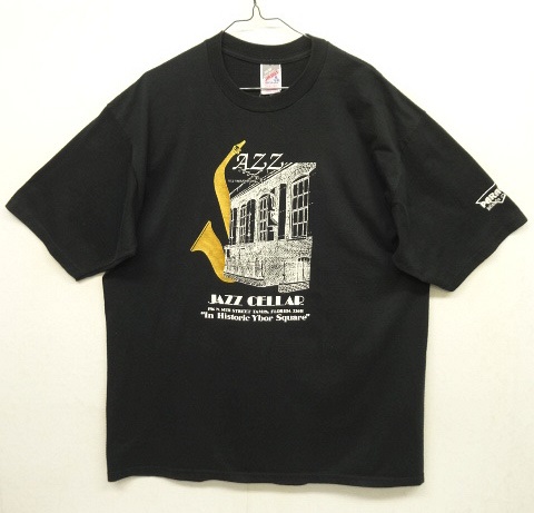 画像: 90'S JAZZ CELLAR "BIRD LIVES" 両面プリント 半袖 Tシャツ ブラック USA製 (VINTAGE) 「T-Shirt」 入荷しました。