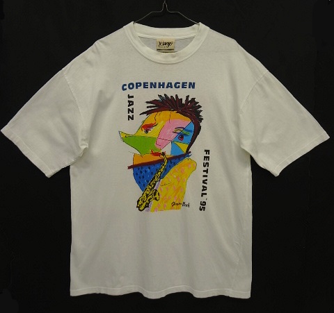 画像: 90'S COPENHAGEN JAZZ FESTIVAL 95 両面プリント 半袖 Tシャツ ホワイト (VINTAGE) 「T-Shirt」 入荷しました。