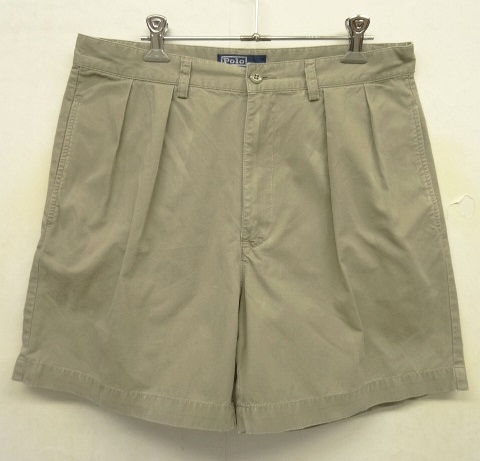 画像: 90'S RALPH LAUREN "ANDREW SHORT" ツープリーツ チノショーツ ベージュ (VINTAGE) 「Shorts」 入荷しました。