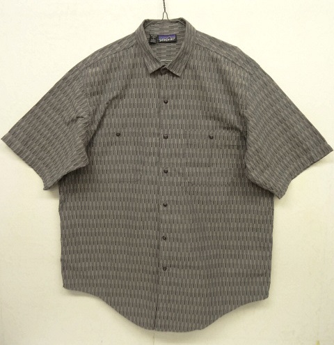 画像: 90'S PATAGONIA 旧タグ コットン 半袖シャツ グレーベース ポルトガル製 (VINTAGE) 「S/S Shirt」 入荷しました。