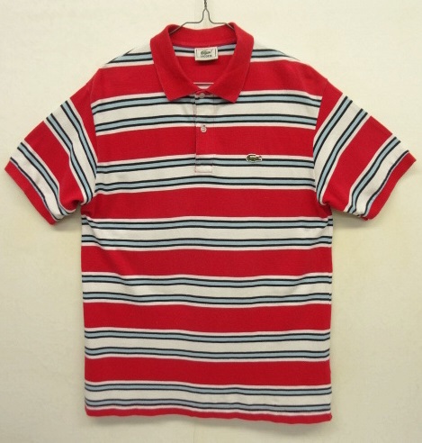 画像: 80'S CHEMISE LACOSTE ポロシャツ ボーダー柄 フランス製 (VINTAGE) 「S/S Polo」 入荷しました。