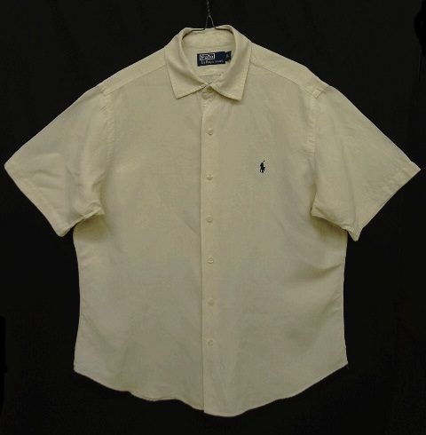 画像: 90'S RALPH LAUREN シルク/リネン 半袖 シャツ オフホワイト (VINTAGE) 「S/S Shirt」 入荷しました。