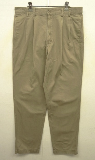 画像: 90'S EDDIE BAUER 黒タグ ツープリーツ チノパンツ ベージュ (VINTAGE) 「Bottoms」 入荷しました。