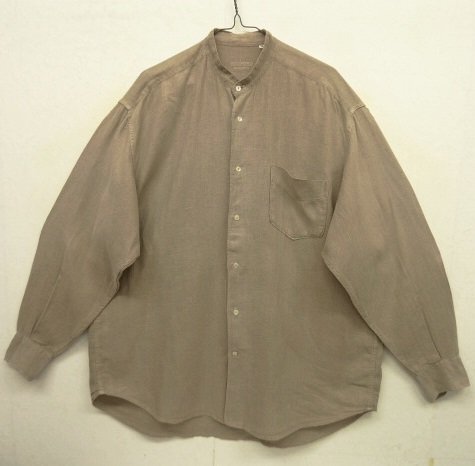 画像: REDFORD SPORTS リネン ノーカラーシャツ ベージュ (VINTAGE) 「L/S Shirt」 入荷しました。