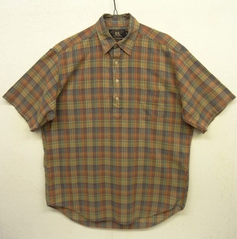 画像: 90'S RRL 初期 三ツ星タグ 半袖 プルオーバーシャツ チェック柄 (VINTAGE) 「S/S Shirt」 入荷しました。