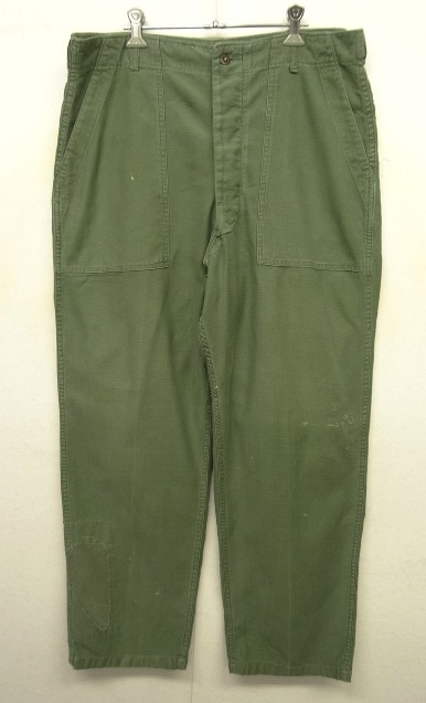 画像: 60'S アメリカ軍 US ARMY "OG107" 初期モデル コットンサテン 平ボタン ベイカーパンツ (VINTAGE) 「Bottoms」 入荷しました。